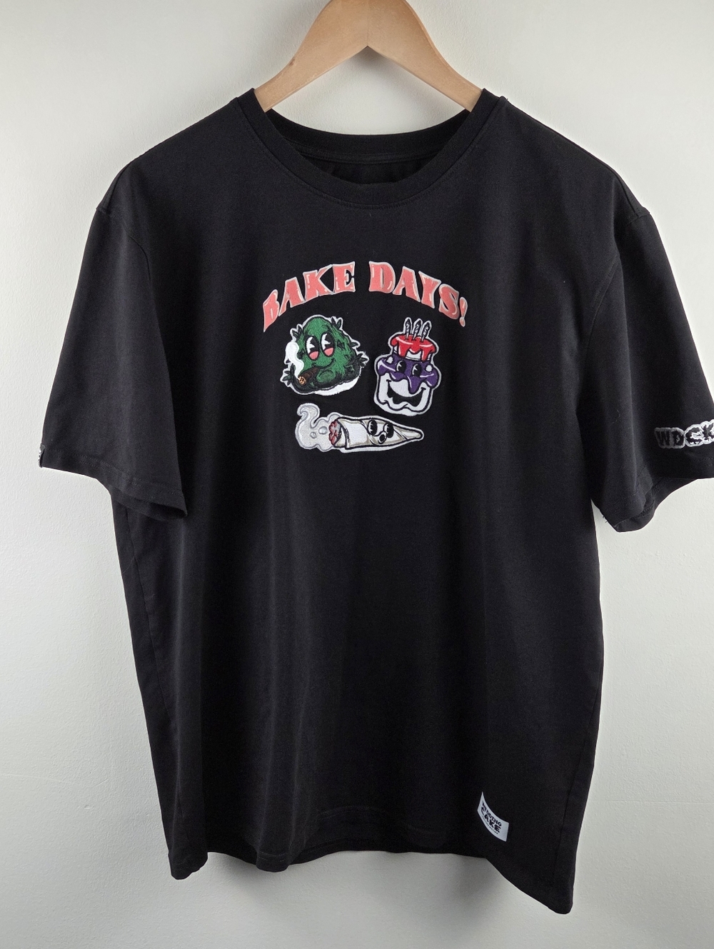 Wedding Cake Bake Days T Shirt Mens Large Black Short Sleeve Cotton Stretch